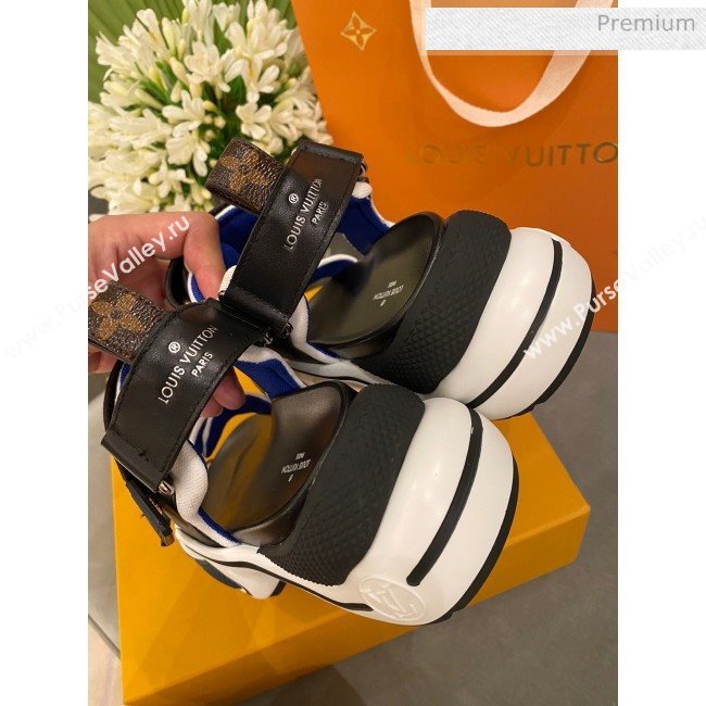 Louis Vuitton LV Archlight Contrasting Sporty Sandals Blue 2020 (SY-20062426)