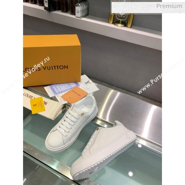 Louis Vuitton Frontrow Calfskin Damier Sneaker White 2020 (For Women and Men) (SY-20062429)