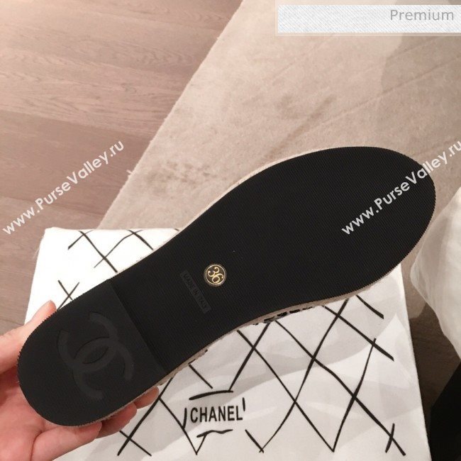 Chanel Lambskin Flat Espadrilles G36184 Black 2020 (KL-20062814)