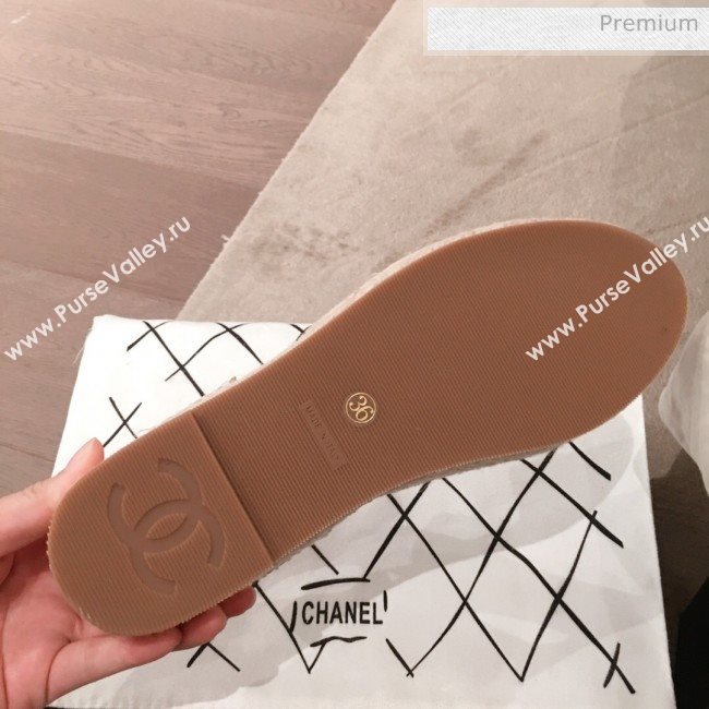 Chanel Lambskin Flat Espadrilles G36184 Beige 2020 (KL-20062815)