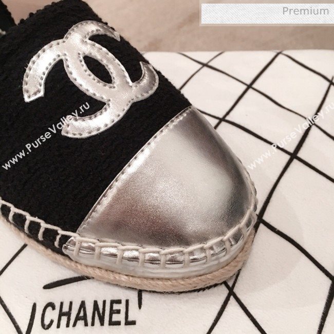 Chanel Tweed Flat Espadrilles G36184 Black 2020 (KL-20062817)