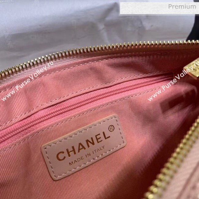 Chanel Grained Leather Hobo Bag B01960 Pink 2020 (JY-20062918)