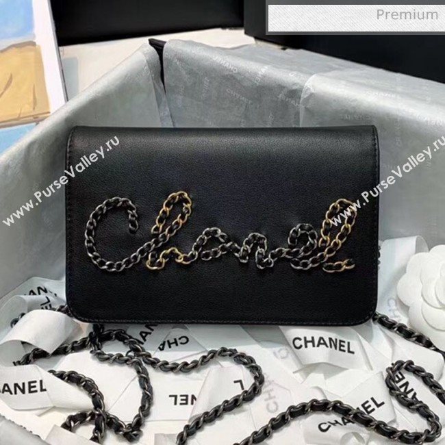 Chanel Calfskin Chain CHANEL Wallet on Chian WOC Black 2020 (JY-20062923)