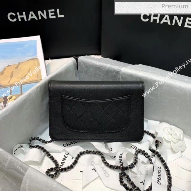 Chanel Calfskin Chain CHANEL Wallet on Chian WOC Black 2020 (JY-20062923)