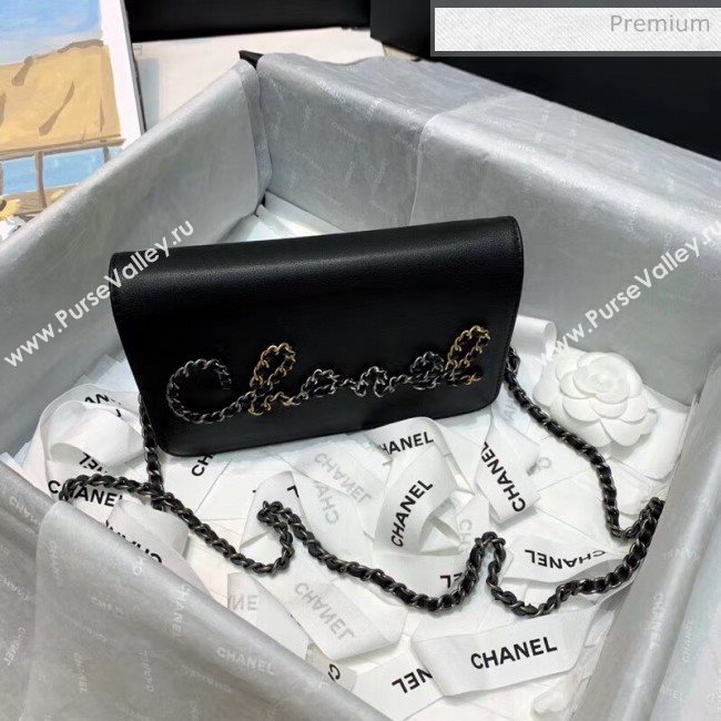 Chanel Calfskin Chain CHANEL Wallet on Chian WOC Black 2020 (JY-20062923)