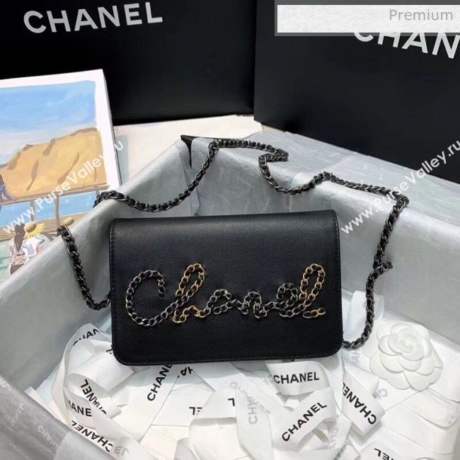 Chanel Calfskin Chain CHANEL Wallet on Chian WOC Black 2020 (JY-20062923)