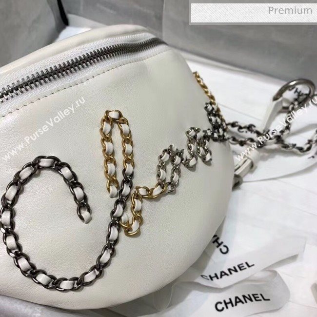 Chanel Calfskin Chain CHANEL Waist Bag AS1783 White 2020 (JY-20062920)