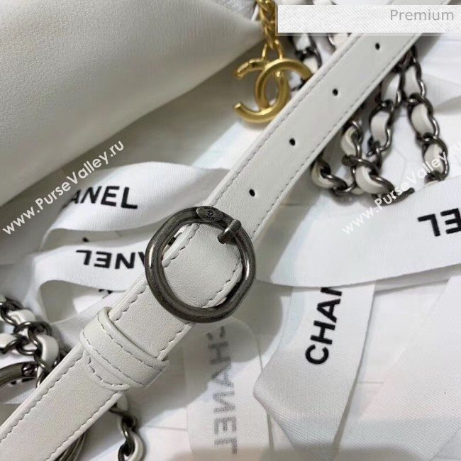 Chanel Calfskin Chain CHANEL Waist Bag AS1783 White 2020 (JY-20062920)