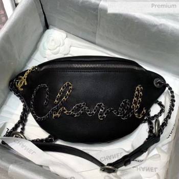 Chanel Calfskin Chain CHANEL Waist Bag AS1783 Black 2020 (JY-20062919)