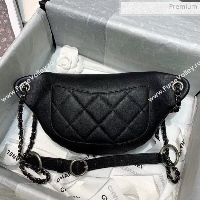 Chanel Calfskin Chain CHANEL Waist Bag AS1783 Black 2020 (JY-20062919)