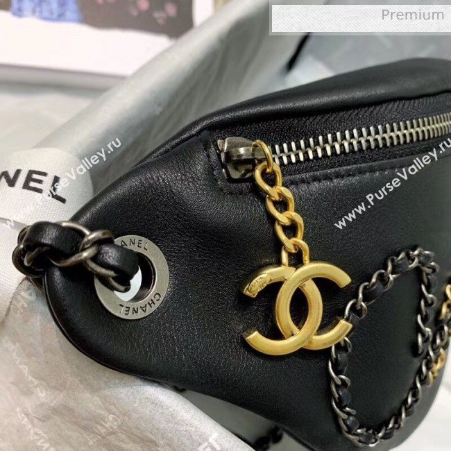 Chanel Calfskin Chain CHANEL Waist Bag AS1783 Black 2020 (JY-20062919)