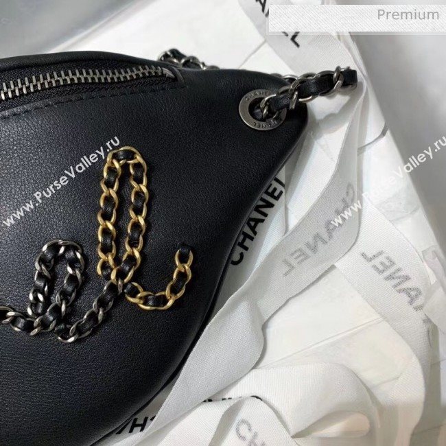 Chanel Calfskin Chain CHANEL Waist Bag AS1783 Black 2020 (JY-20062919)