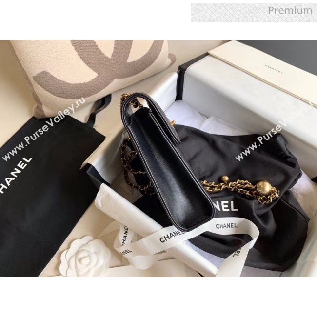 Chanel Quilted Leather Phone Holder with Metal Ball Black 2020 (XING-20062929)