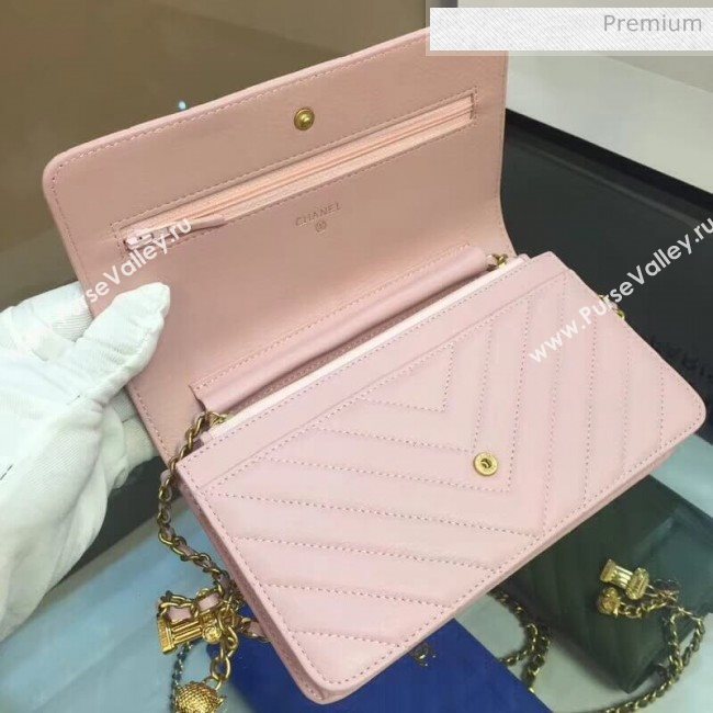 Chanel Quilted Leather Flap Waist Bag with Pearl Strap AP1122 Purple 2020 (YD-20063009)