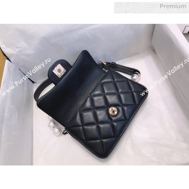 Chanel Quilted Leather Flap Waist Bag with Pearl Strap AP1122 Black 2020 (YD-20063007)