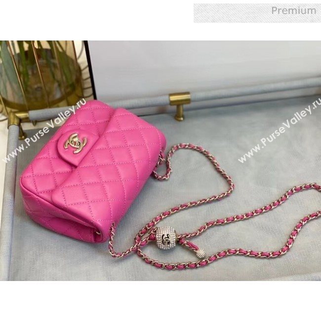 Chanel Quilted Leather Flap Bag with Crystal Ball AS1786 Pink 2020 (SMJD-20063010)