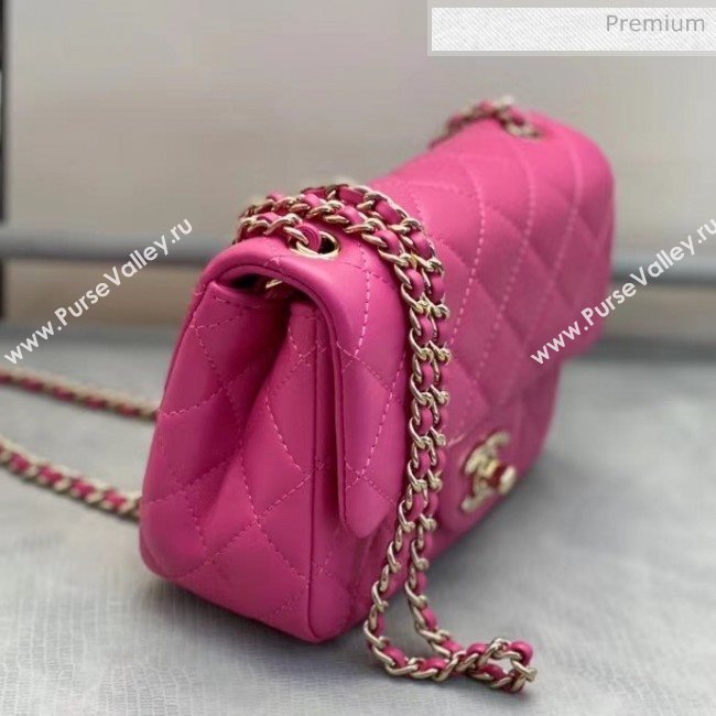Chanel Quilted Leather Flap Bag with Crystal Ball AS1786 Pink 2020 (SMJD-20063010)