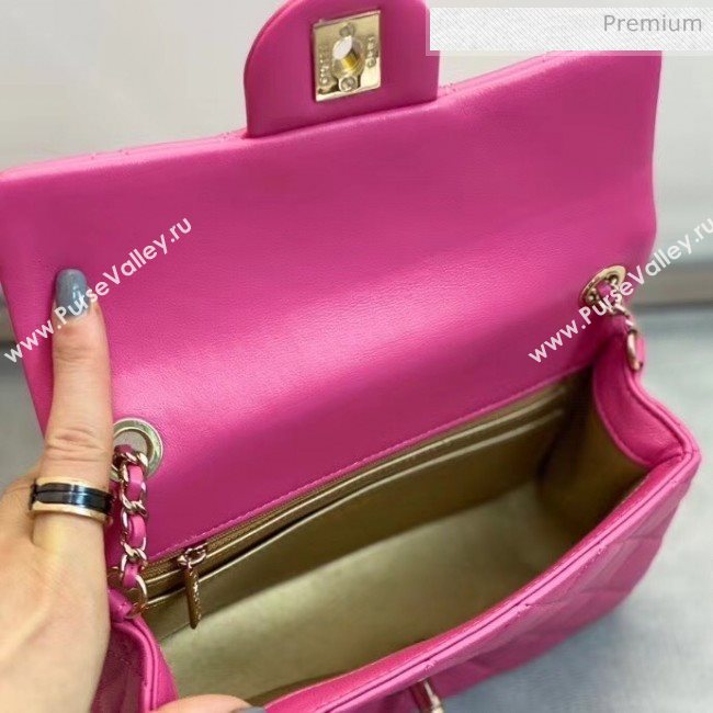 Chanel Quilted Leather Flap Bag with Crystal Ball AS1787 Pink 2020 (SMJD-20063011)