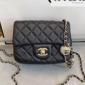 Chanel Quilted Leather Flap Bag with Crystal Ball AS1786 Black 2020 (SMJD-20063004)