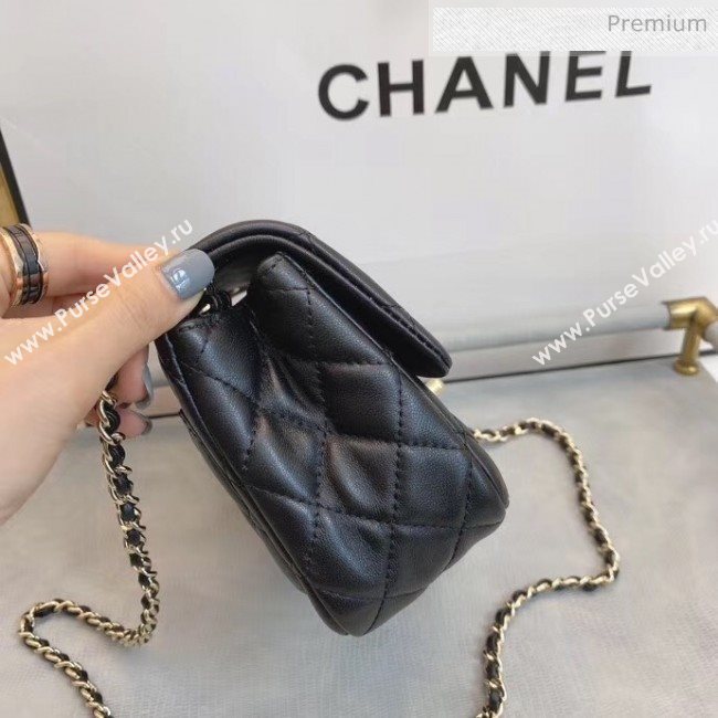 Chanel Quilted Leather Flap Bag with Crystal Ball AS1786 Black 2020 (SMJD-20063004)