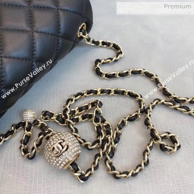 Chanel Quilted Leather Flap Bag with Crystal Ball AS1786 Black 2020 (SMJD-20063004)