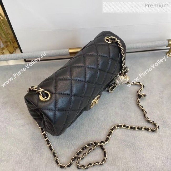 Chanel Quilted Leather Flap Bag with Crystal Ball AS1787 Black 2020 (SMJD-20063005)
