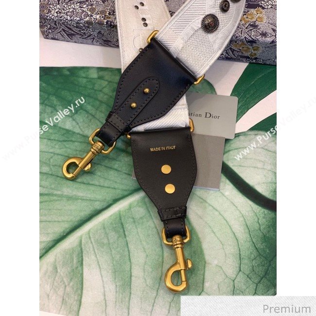 Dior Camouflage Embroidered Shoulder Strap White 2020 (XXG-20062307)