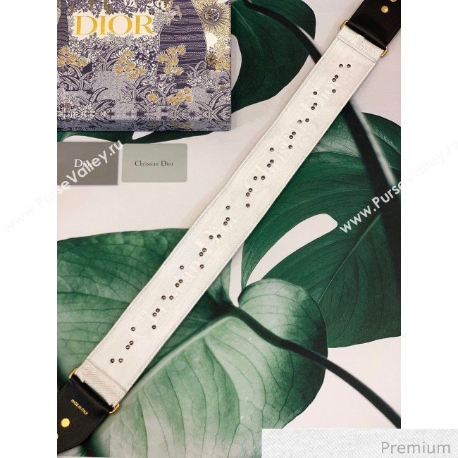 Dior Camouflage Embroidered Shoulder Strap White 2020 (XXG-20062307)