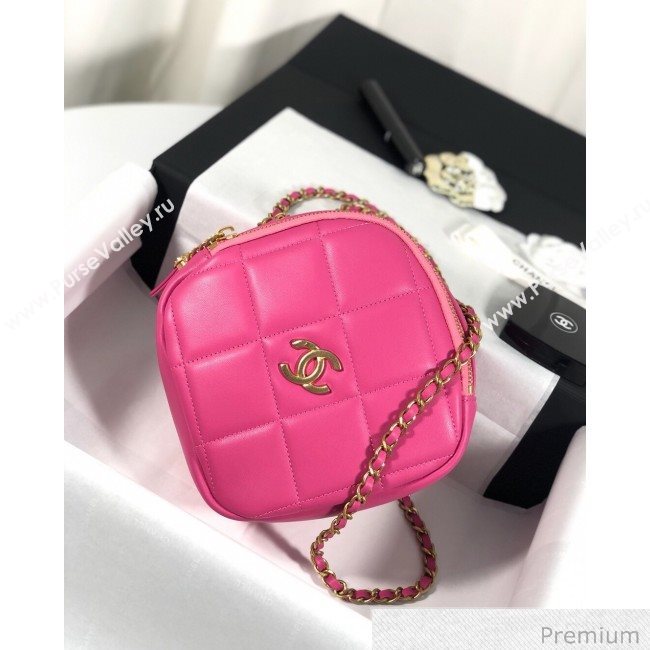 Chanel Quilted Leather Square Chain Shoulder Bag AS1780 Pink 2020 (YD-20063002)