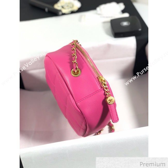Chanel Quilted Leather Square Chain Shoulder Bag AS1780 Pink 2020 (YD-20063002)