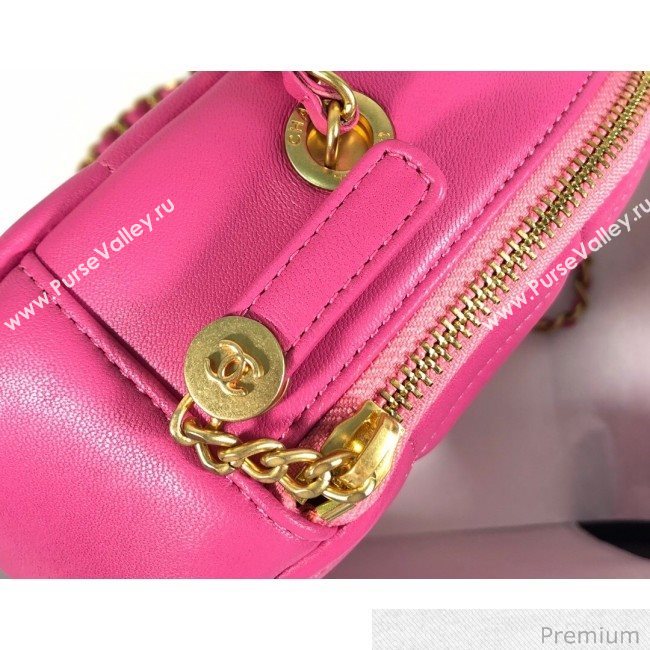Chanel Quilted Leather Square Chain Shoulder Bag AS1780 Pink 2020 (YD-20063002)
