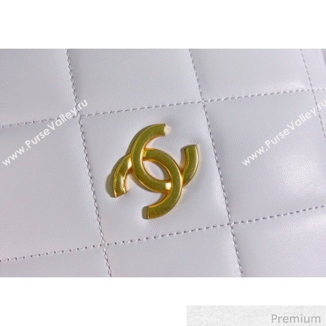 Chanel Quilted Leather Square Chain Shoulder Bag AS1780 White 2020 (YD-20063003)
