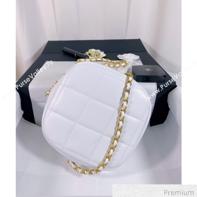 Chanel Quilted Leather Square Chain Shoulder Bag AS1780 White 2020 (YD-20063003)