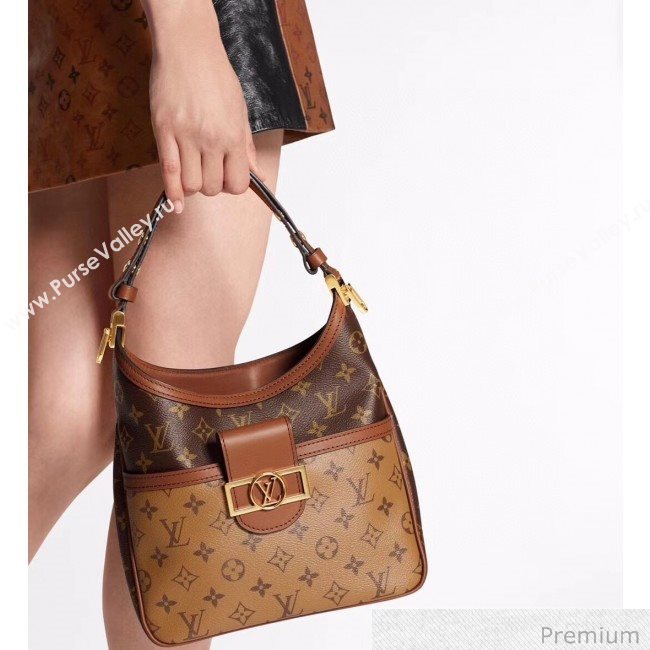 Louis Vuitton Hobo Dauphine PM Shoulder Bag M45194 Monogram Canvas/Brown 2020 (KI-20063019)