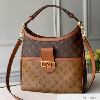 Louis Vuitton Hobo Dauphine MM Shoulder Bag M45195 Monogram Canvas/Brown 2020 (KI-20063020)