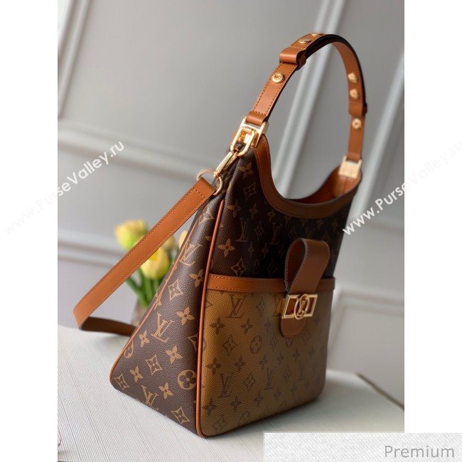 Louis Vuitton Hobo Dauphine MM Shoulder Bag M45195 Monogram Canvas/Brown 2020 (KI-20063020)