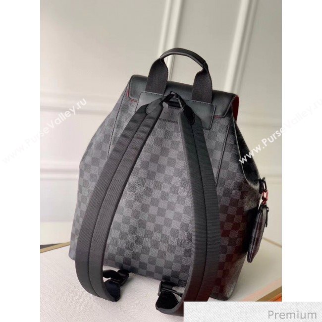 Louis Vuitton Mens Utility Backpack Bag N40279 Damier Graphite Canvas 2020 (KI-20063032)