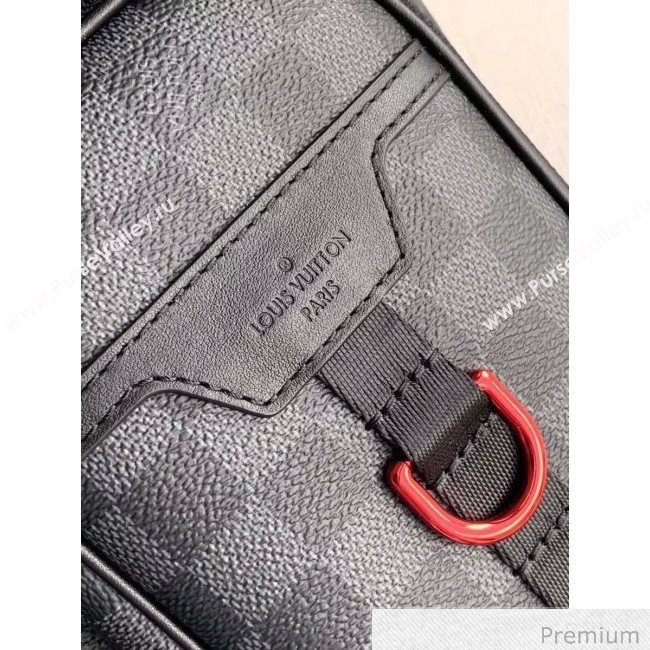 Louis Vuitton Mens Utility Backpack Bag N40279 Damier Graphite Canvas 2020 (KI-20063032)