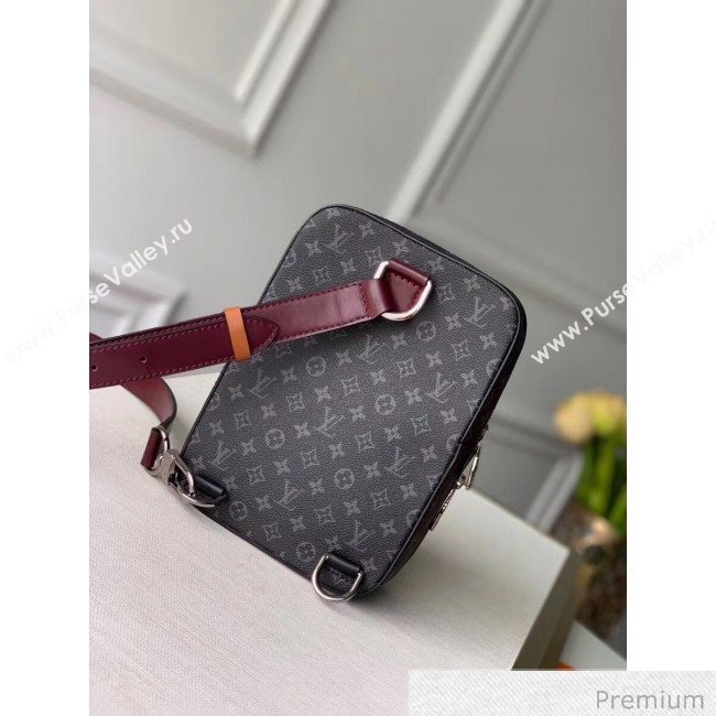 Louis Vuitton Mens Monogram Flower and Stripes Camera Crossbody Bag M68686 Monogram Eclipse Canvas 2020 (KI-20063042)