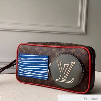 Louis Vuitton Mens LV Stripes Clutch M68687 Monogram Canvas 2020 (KI-20063040)