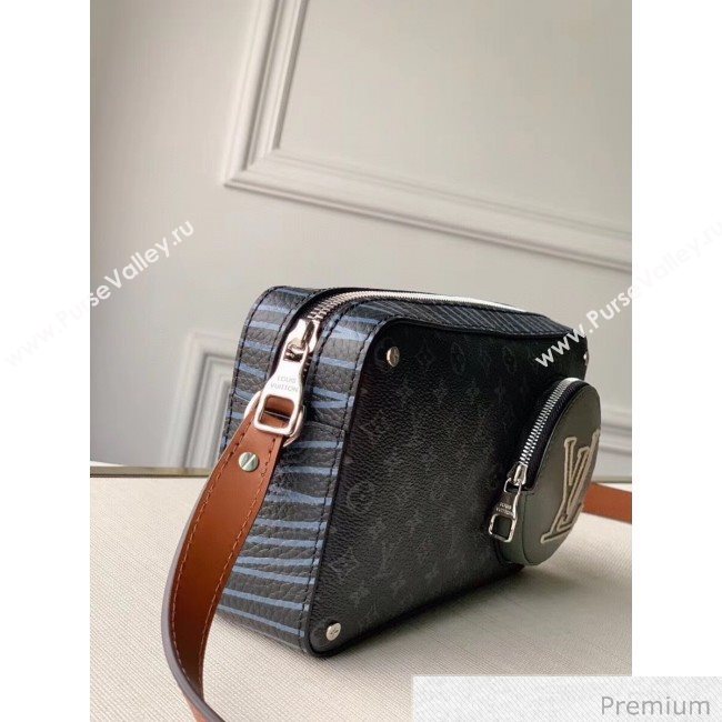 Louis Vuitton Mens LV Stripes Crossbody Bag M69688 Monogram Eclipse Canvas 2020 (KI-20063041)
