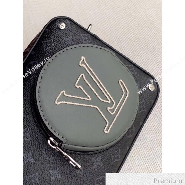 Louis Vuitton Mens LV Stripes Crossbody Bag M69688 Monogram Eclipse Canvas 2020 (KI-20063041)