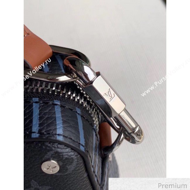 Louis Vuitton Mens LV Stripes Crossbody Bag M69688 Monogram Eclipse Canvas 2020 (KI-20063041)