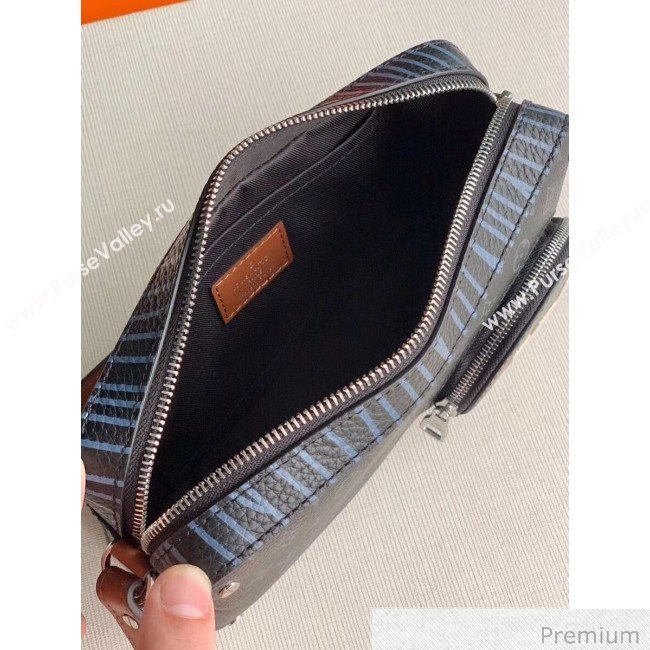 Louis Vuitton Mens LV Stripes Crossbody Bag M69688 Monogram Eclipse Canvas 2020 (KI-20063041)