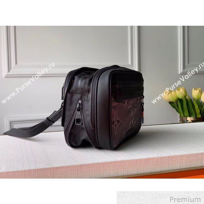Louis Vuitton Mens 2054 Expandable Messenger Shoulder Bag M55698 Grey/Black/Rainbow 2020 (KI-20070101)