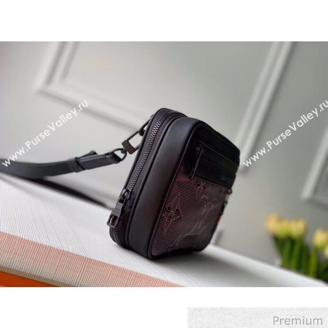 Louis Vuitton Mens 2054 Expandable Messenger Shoulder Bag M55698 Grey/Black/Rainbow 2020 (KI-20070101)