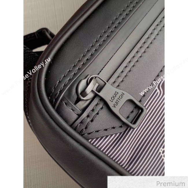 Louis Vuitton Mens 2054 Expandable Messenger Shoulder Bag M55698 Grey/Black/Rainbow 2020 (KI-20070101)