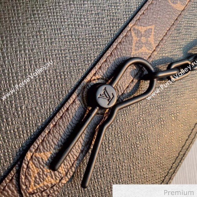 Louis Vuitton Mens Saffiano Calfskin Box Crossbody Bag M30717 Black 2020 (KI-20070103)