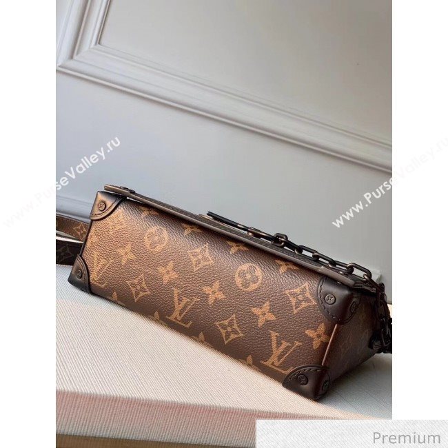 Louis Vuitton Mens Saffiano Calfskin Box Crossbody Bag M30717 Black 2020 (KI-20070103)