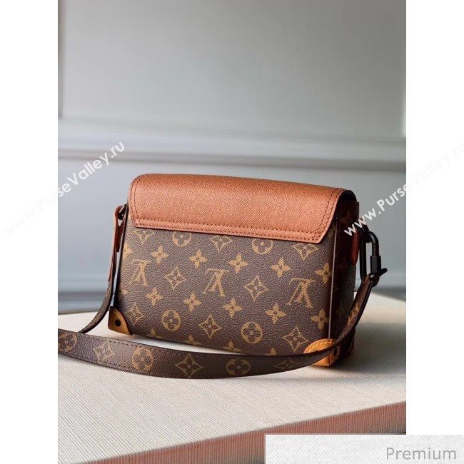 Louis Vuitton Mens Saffiano Calfskin Box Crossbody Bag M30717 Brown 2020 (KI-20070104)